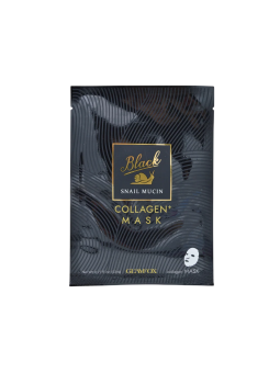 Glamfox nero Snail Mucin & Collagen idratante maschera in tessuto per viso 23ml donna