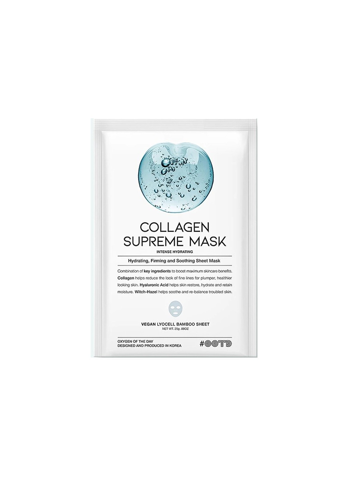 OOTD Collagen Supreme idratazione intensa maschera in tessuto per viso 25ml donna