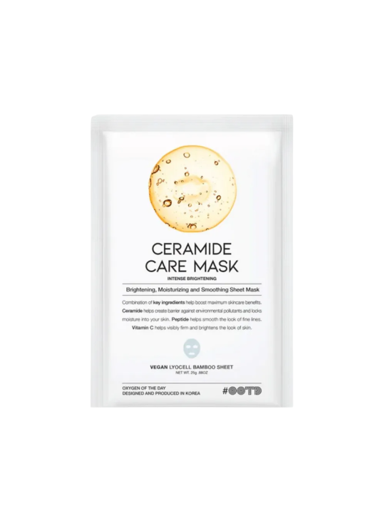 OOTD Ceramide Care illuminante maschera in tessuto per viso 25ml donna