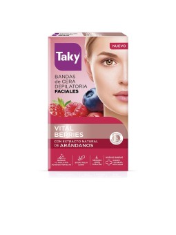 Taky rosso FRUTTI cera viso strisce per rimozione peli 16 unità Unisex