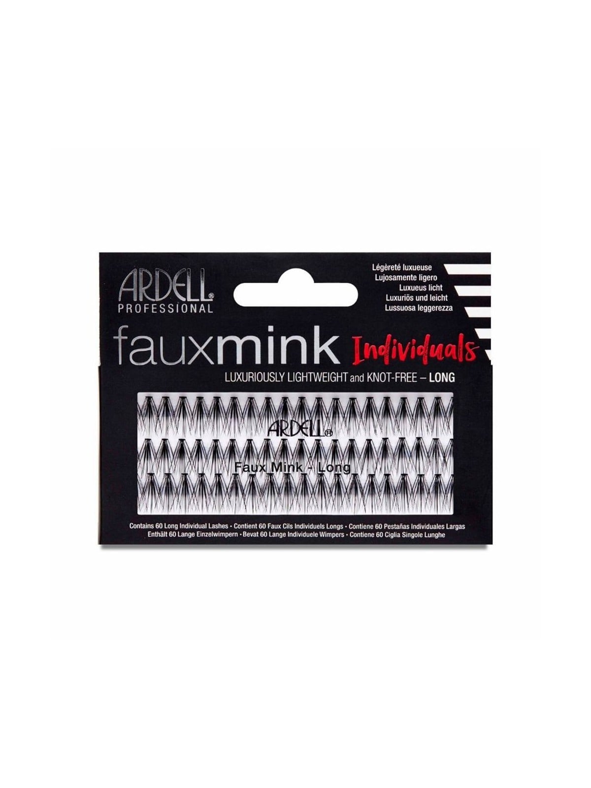 Ardell finta visone ciglia singole nere N.lungo 1 u Unisex