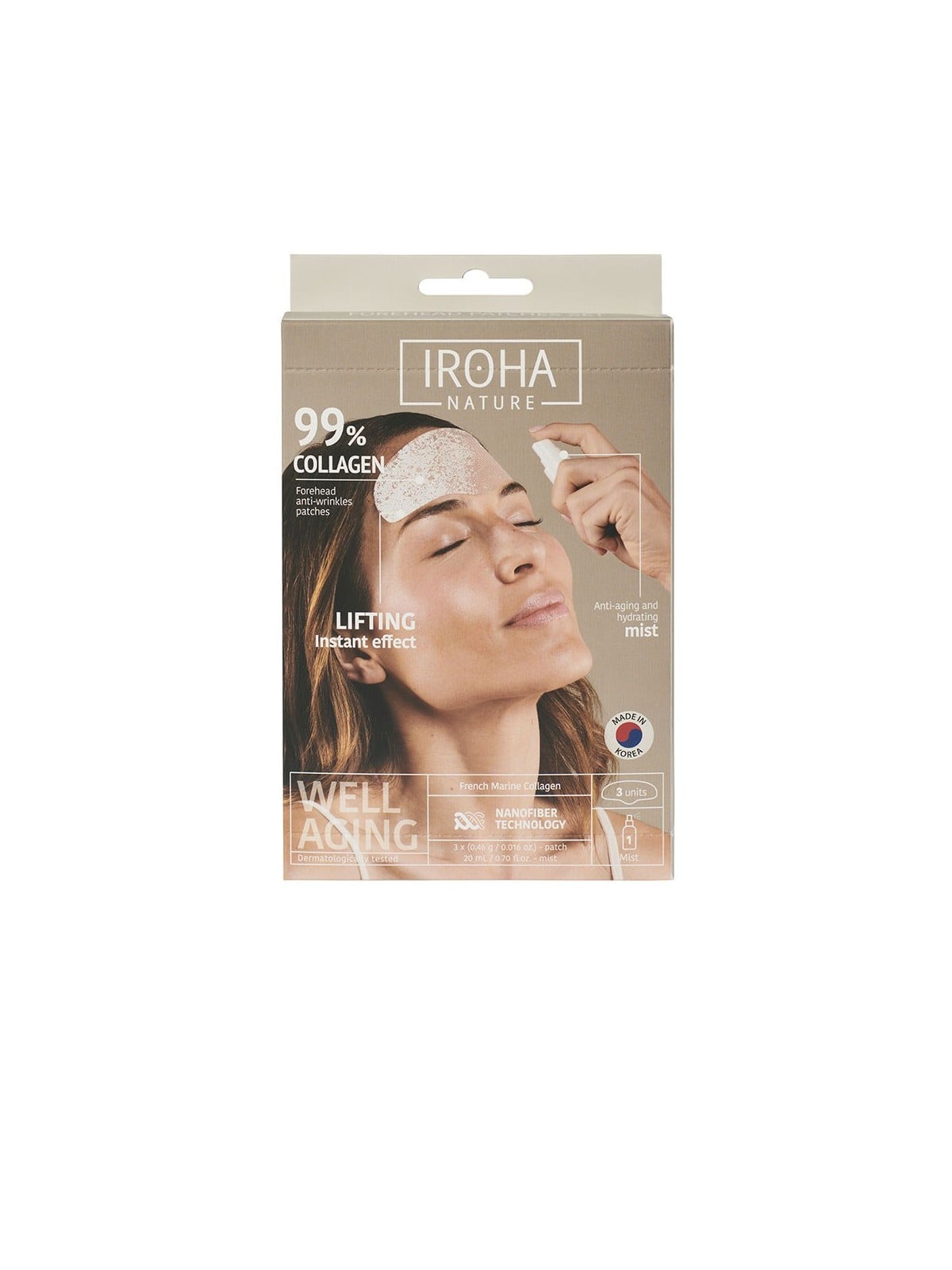 Iroha 99% COLLAGEN forehead cerotti 3 unità Unisex