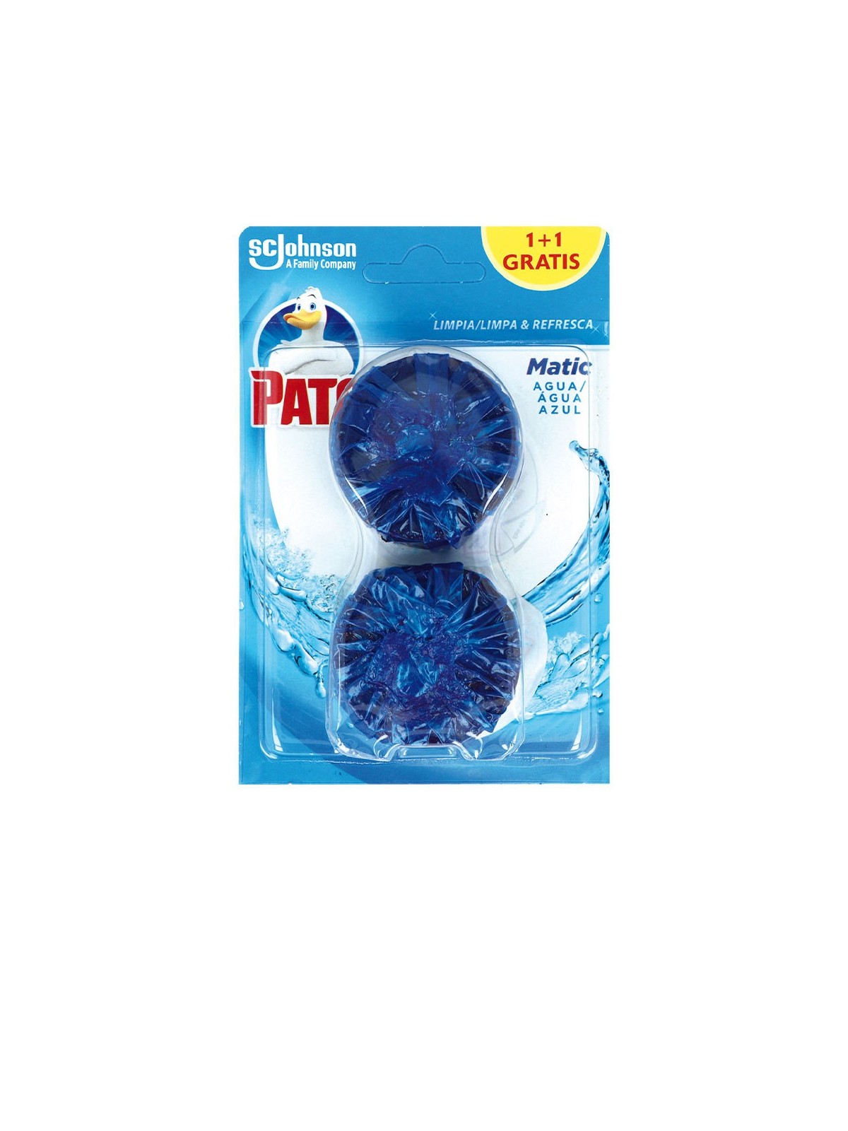 Pato PATO WC MATIC deodorizing acqua blu 2 x 50 gr Unisex