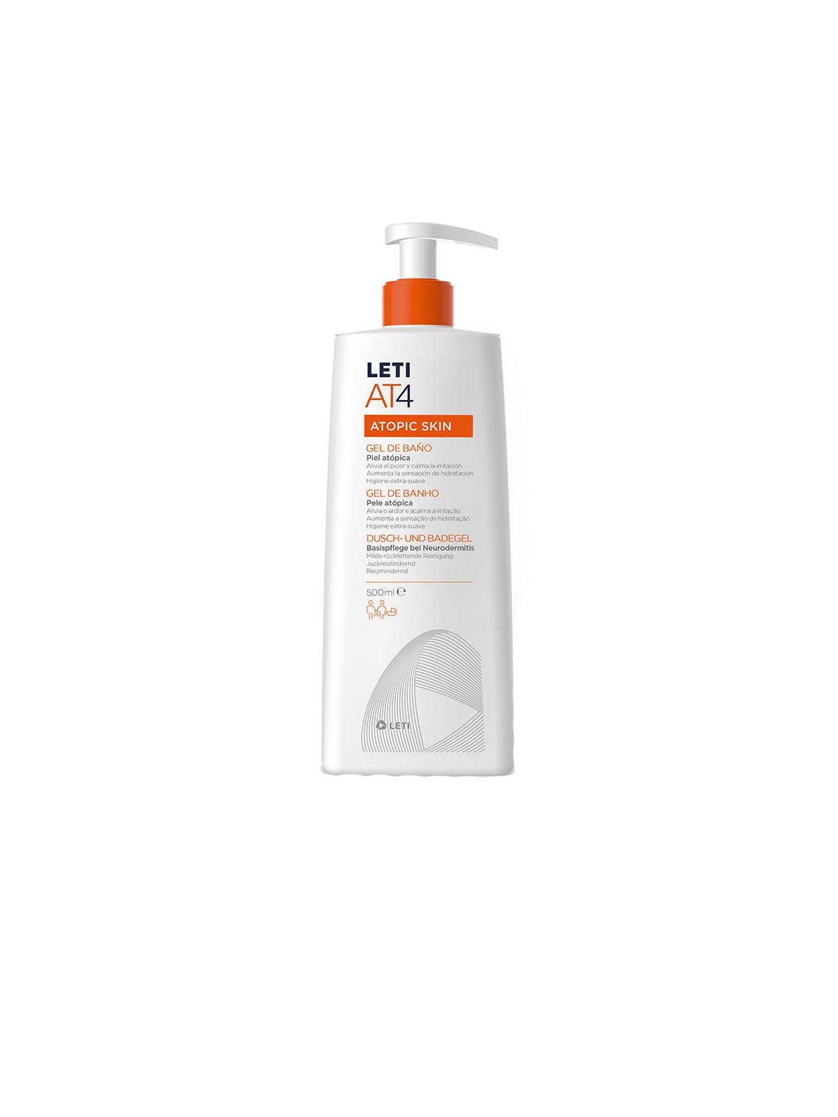 Leti Pharma LETIAT4 pelle atopica gel da bagno 500ml Unisex