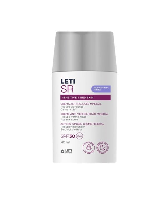 Leti Pharma LETISR sensibile & pelle rossa minerale anti-rossore crema SPF30 40ml Unisex