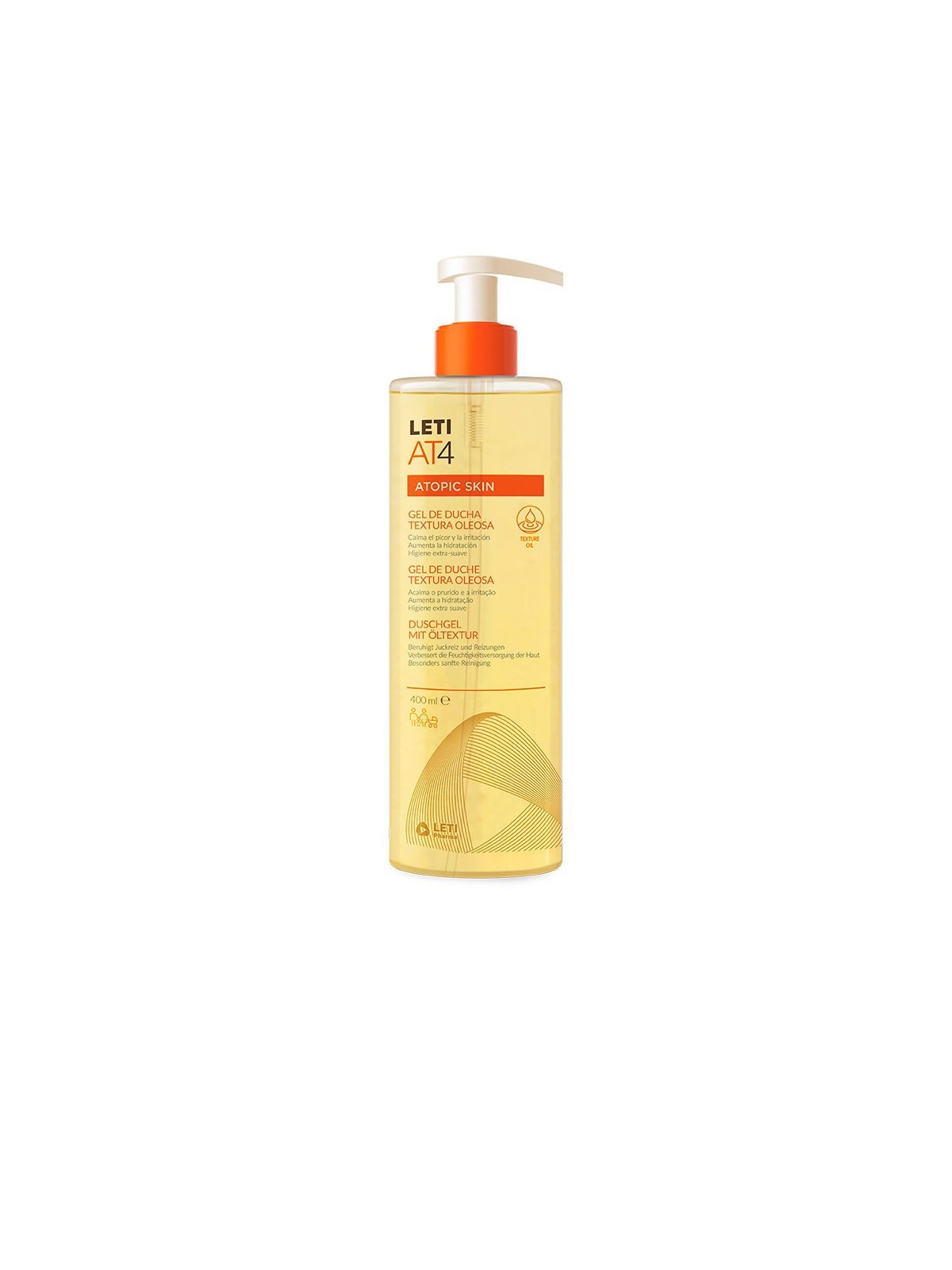 Leti Pharma LETIAT4 pelle atopica grasso texture gel doccia 400ml Unisex