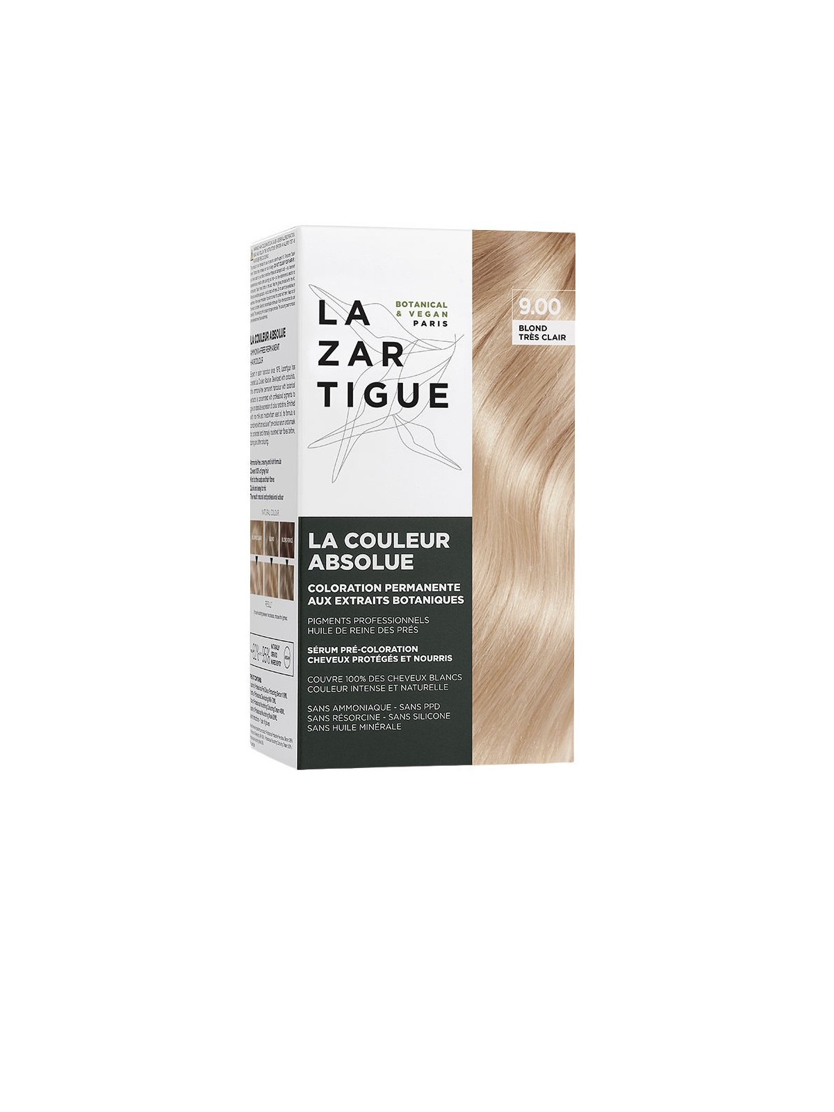 Lazartigue LA colore assoluto senza ammoniaca capelli permanenti colore N.9.00 1 unità Unisex
