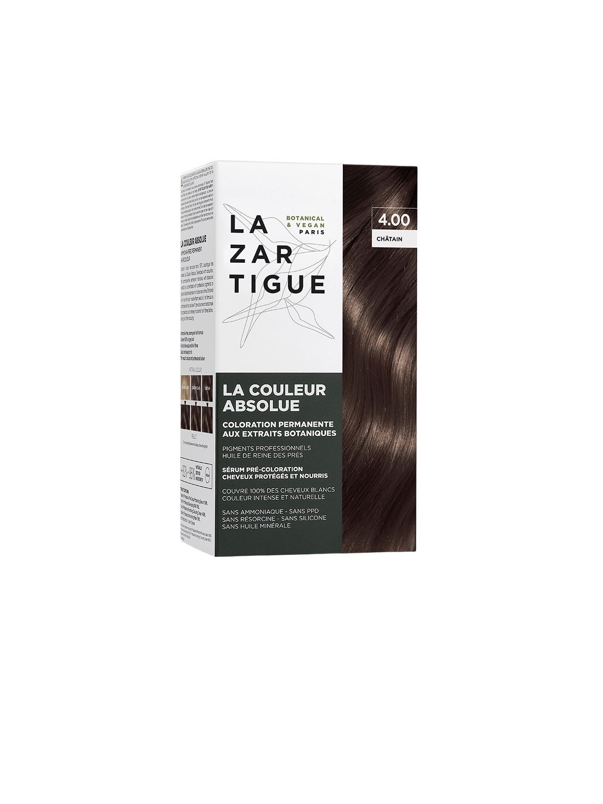 Lazartigue LA colore assoluto senza ammoniaca capelli permanenti colore N.4.00 1 unità Unisex
