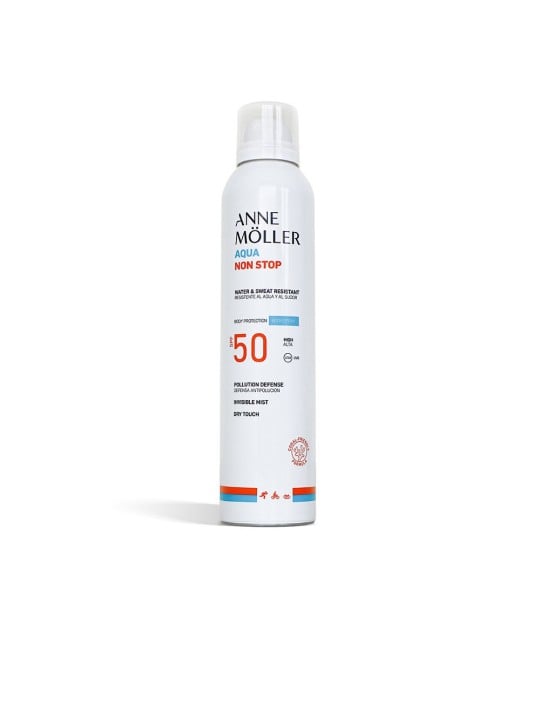 Anne Möller AQUA non stop acqua e resistente al sudore spray corpo SPF50 200ml Unisex