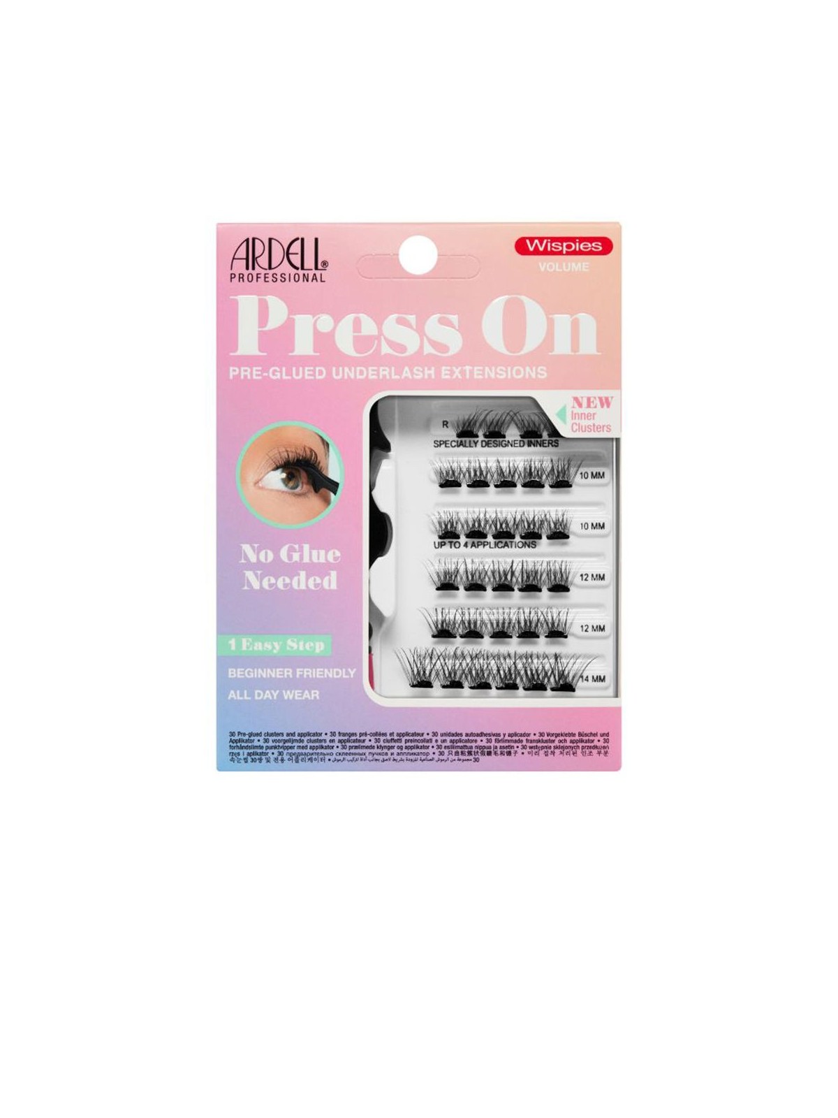 Ardell ARDELL PRESS ON sottociglia pre-incollate extensions N.wispies volume 30 u Unisex