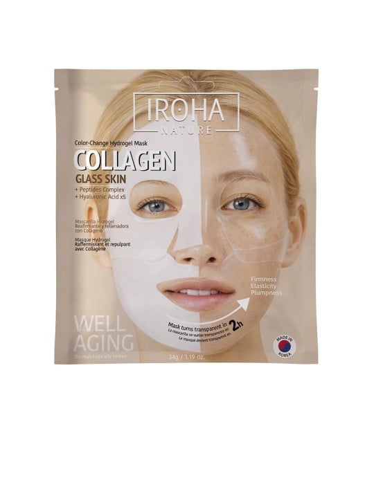 Iroha COLLAGEN colore cambio idrogel maschera 1 u Unisex
