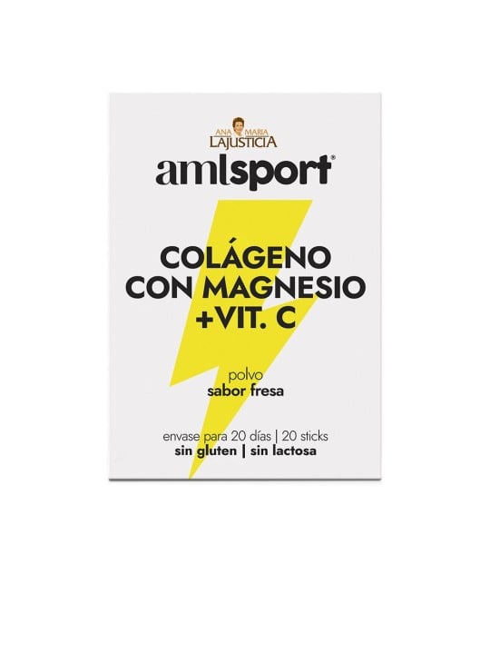 Ana Maria Lajusticia COLLAGENE CON MAGNESIO + VIT.C sapore fragola 20 bastoncini Unisex