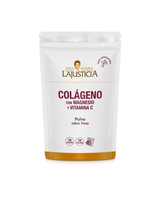 Ana Maria Lajusticia collagene con magnesio + vitamina C polvere N.strawberry 350 gr Unisex