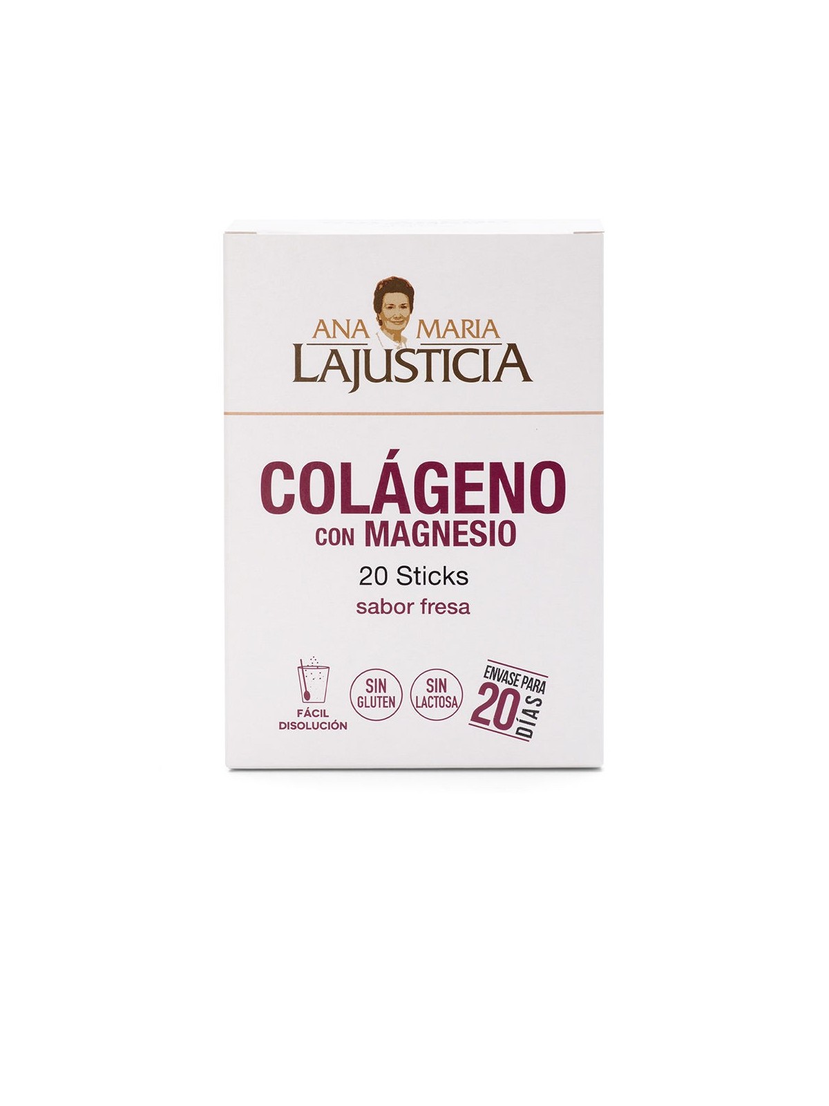 Ana Maria Lajusticia COLLAGENE CON MAGNESIO sapore fragola 20 bastoncini Unisex