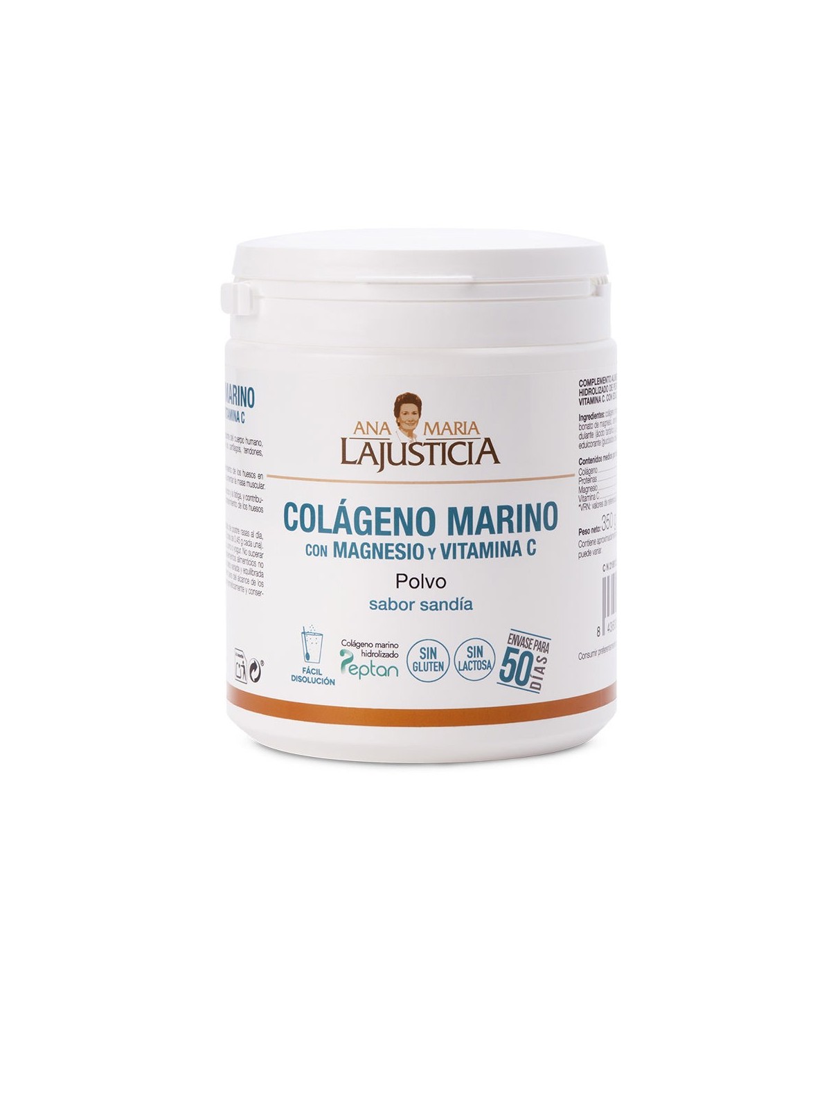 Ana Maria Lajusticia collagene marino con MAGNESIO e vitamina C, anguria flavor, polvere 135 g Unisex