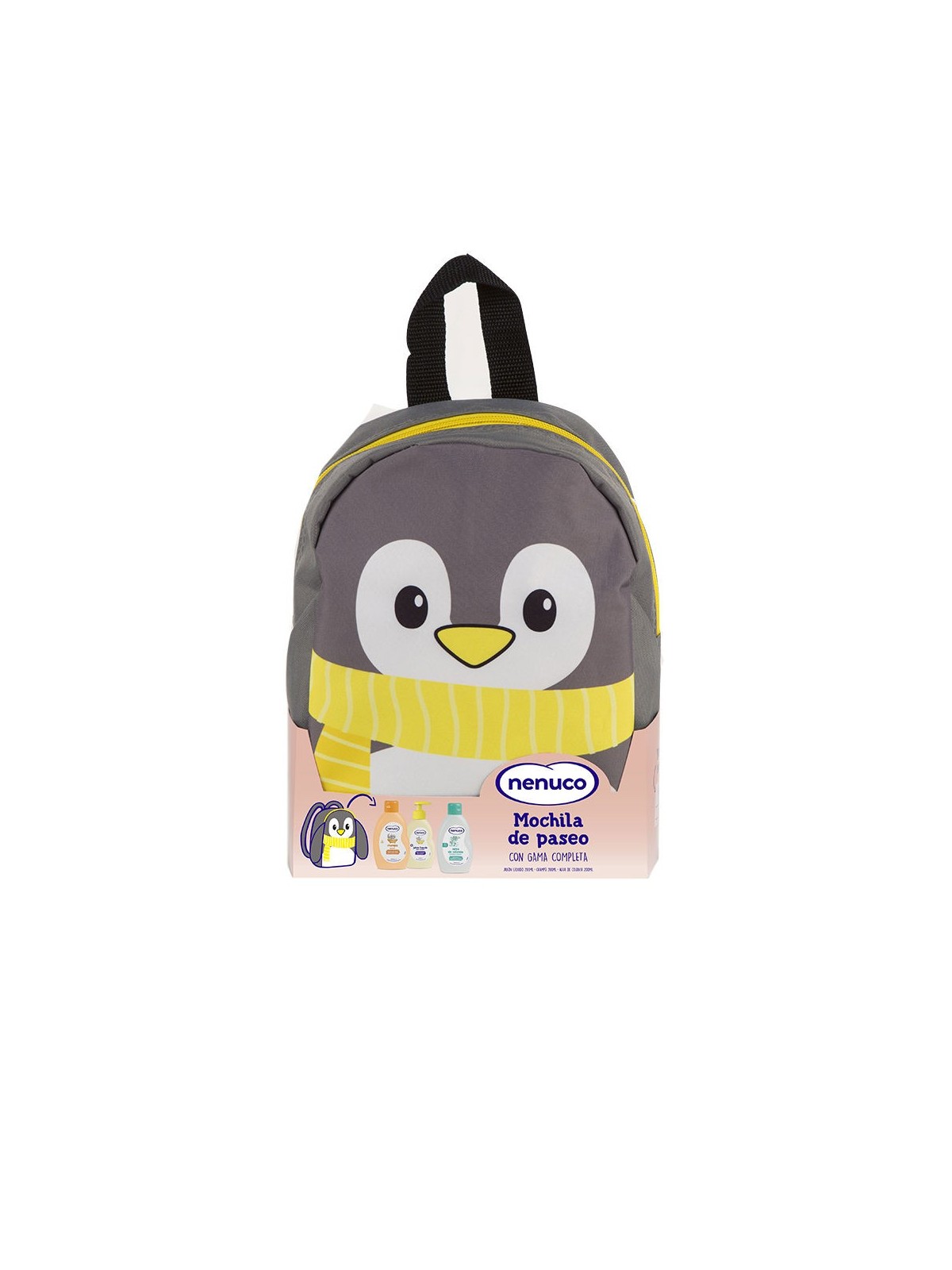 Nenuco PENGUIN zaino custodia 4 pcs 200 ml cologne + 200 ml shampoo + 200 ml ultra-gentle soap + backpack Unisex