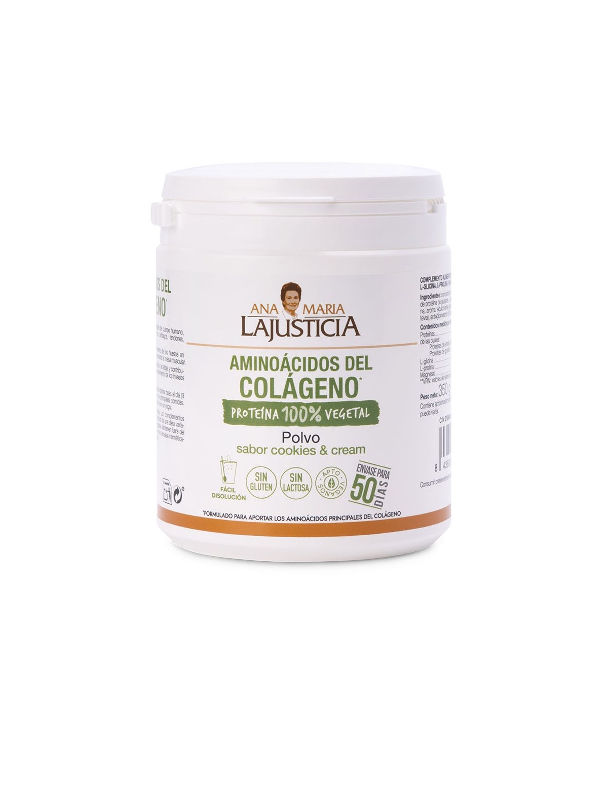 Ana Maria Lajusticia Collagen amino acidi polvere N.Cookies & crema 350g Unisex