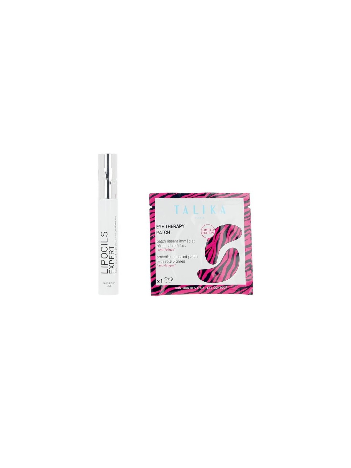 Talika LIPOCILS EXPERT + terapia occhi cerotto CASE 2 pcs Eyelash serum 3.8 ml + Eye contour patches 1 unit Unisex