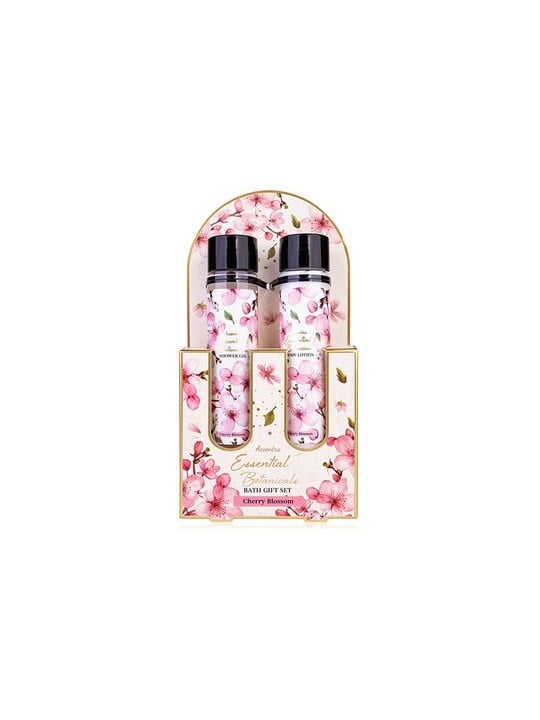 Accentra Cherry Blossom Essential Botanicals Body Care Set - Dárková sada ve zkumavkách donna