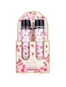Accentra Cherry Blossom Essential Botanicals Body Care Set - Dárková sada ve zkumavkách donna