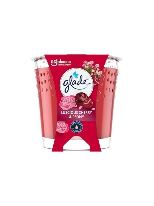Glade Luscious Cherry & Peony Candle - Vonná svíčka 112.0g donna