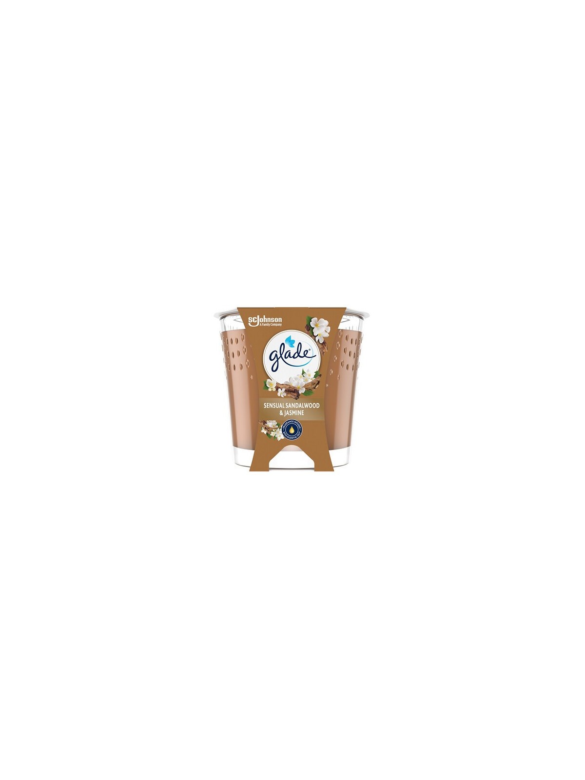 Glade Sensual Sandalwood & Jasmine Candle - Vonná svíčka ve skle 112.0g donna