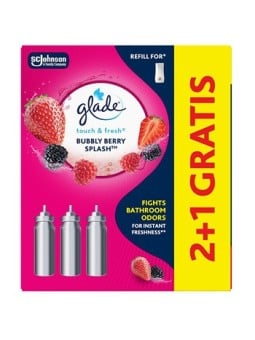Glade Touch & Fresh Bubble Berry Splash 2+1 - Sada náplní do osvěžovače vzduchu donna