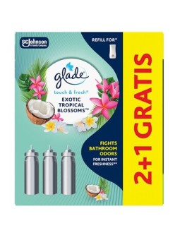 Glade Touch & Fresh Exotic Tropical Blossoms 2+1 - Sada náplní do osvěžovače vzduchu donna