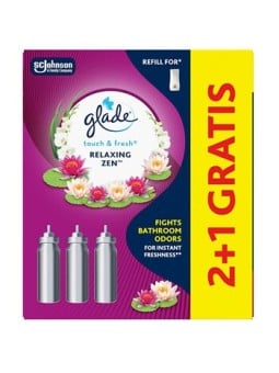 Glade Touch & Fresh Relaxing Zen 2+1 - Sada náplní do osvěžovače vzduchu donna