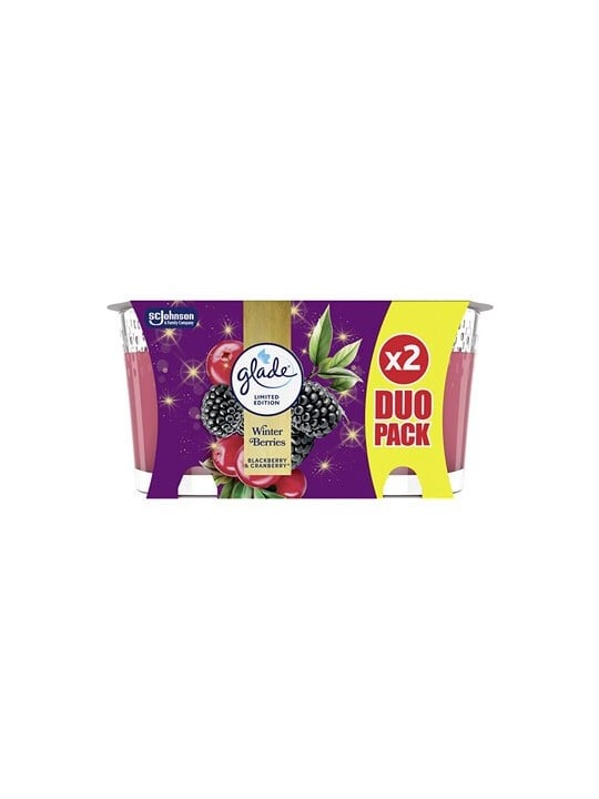 Glade Winter Berries Duo Candle - Sada vonných svíček 112.0g donna