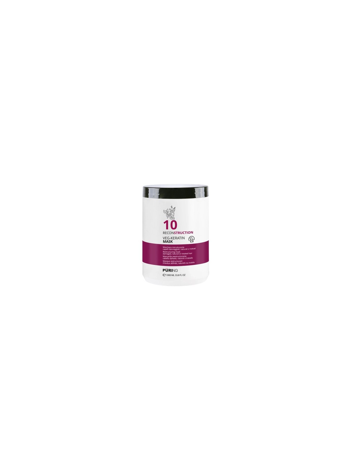 Puring 10 Reconstruction Veg-Keratin Mask - Regenerační maska 250ml unisex