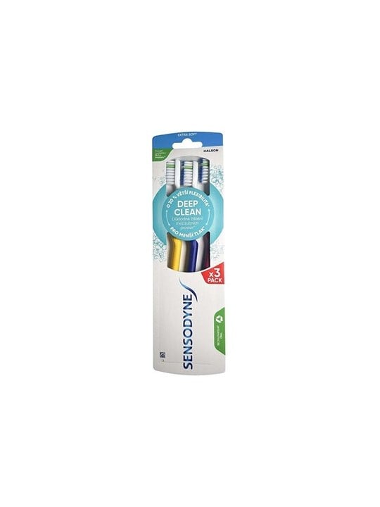 Sensodyne Deep Clean Extra Soft Toothbrush - Extra měkký zubní kartáček ( 3 ks ) donna