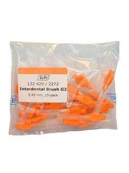 TePe Interdental Brush Normal (0.45 mm orange 25 pcs) - Interdental brushes donna