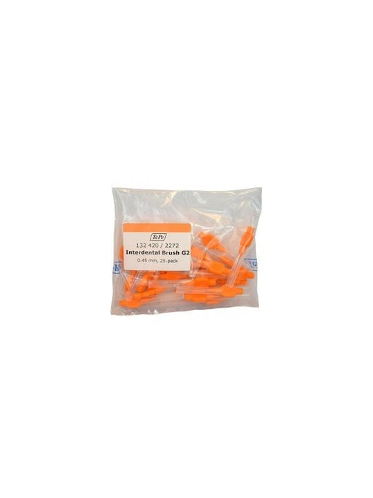TePe Interdental Brush Normal (0.45 mm orange 25 pcs) - Interdental brushes donna