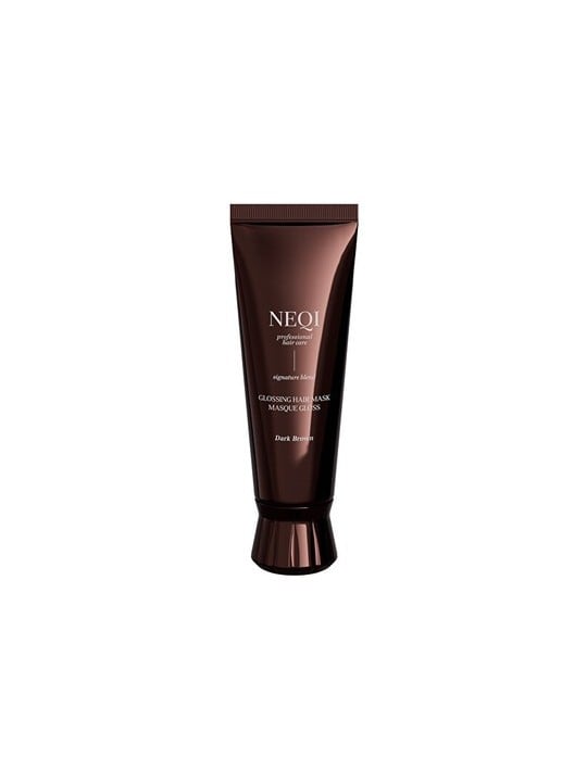 NEQI marrone scuro lucidante maschera - maschera per tmavé capelli 120ml donna