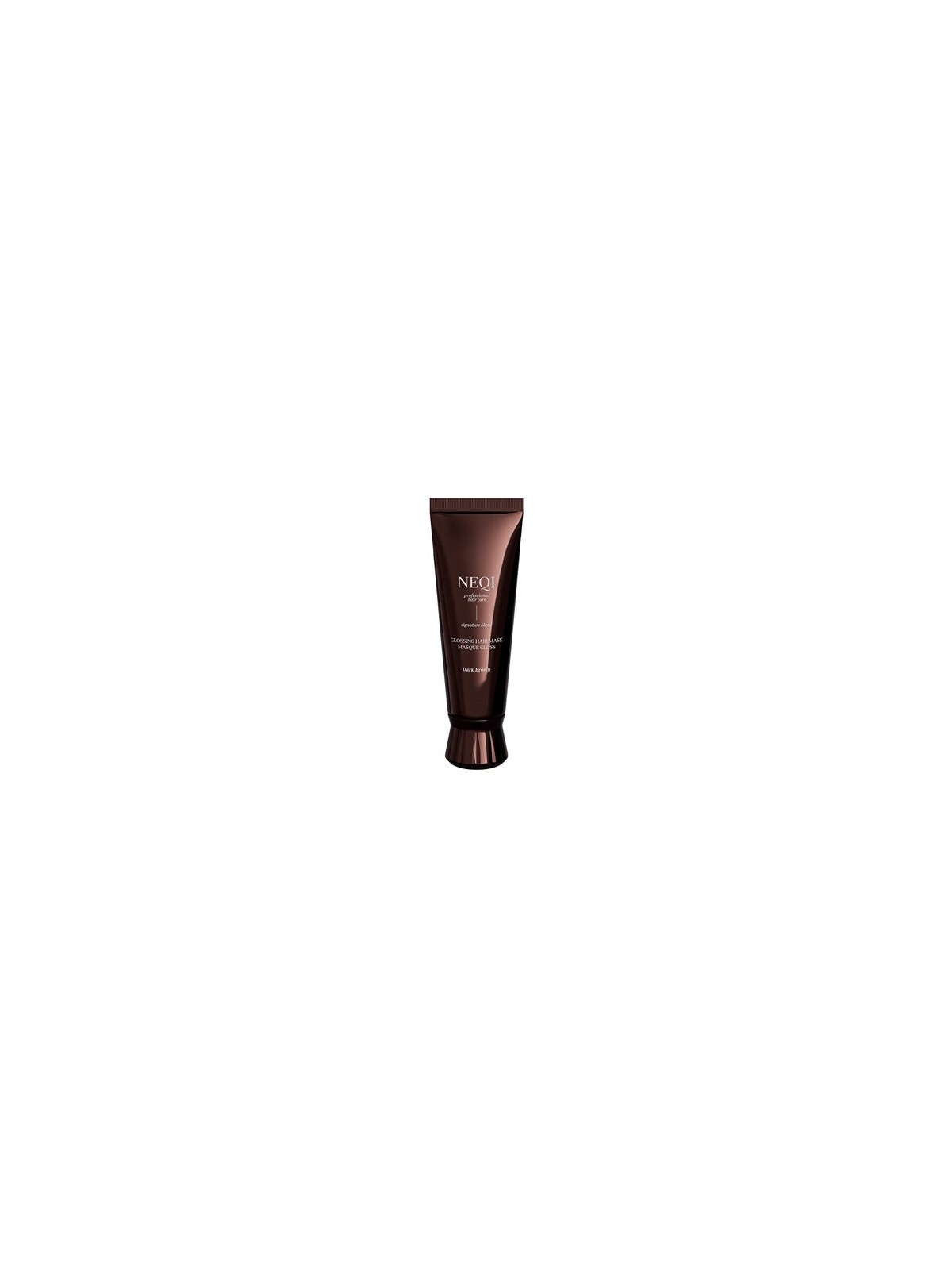 NEQI marrone scuro lucidante maschera - maschera per tmavé capelli 120ml donna