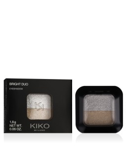 KIKO MILANO Bright Duo ombretto (01 Metallic White/True Gold) 1,8 g