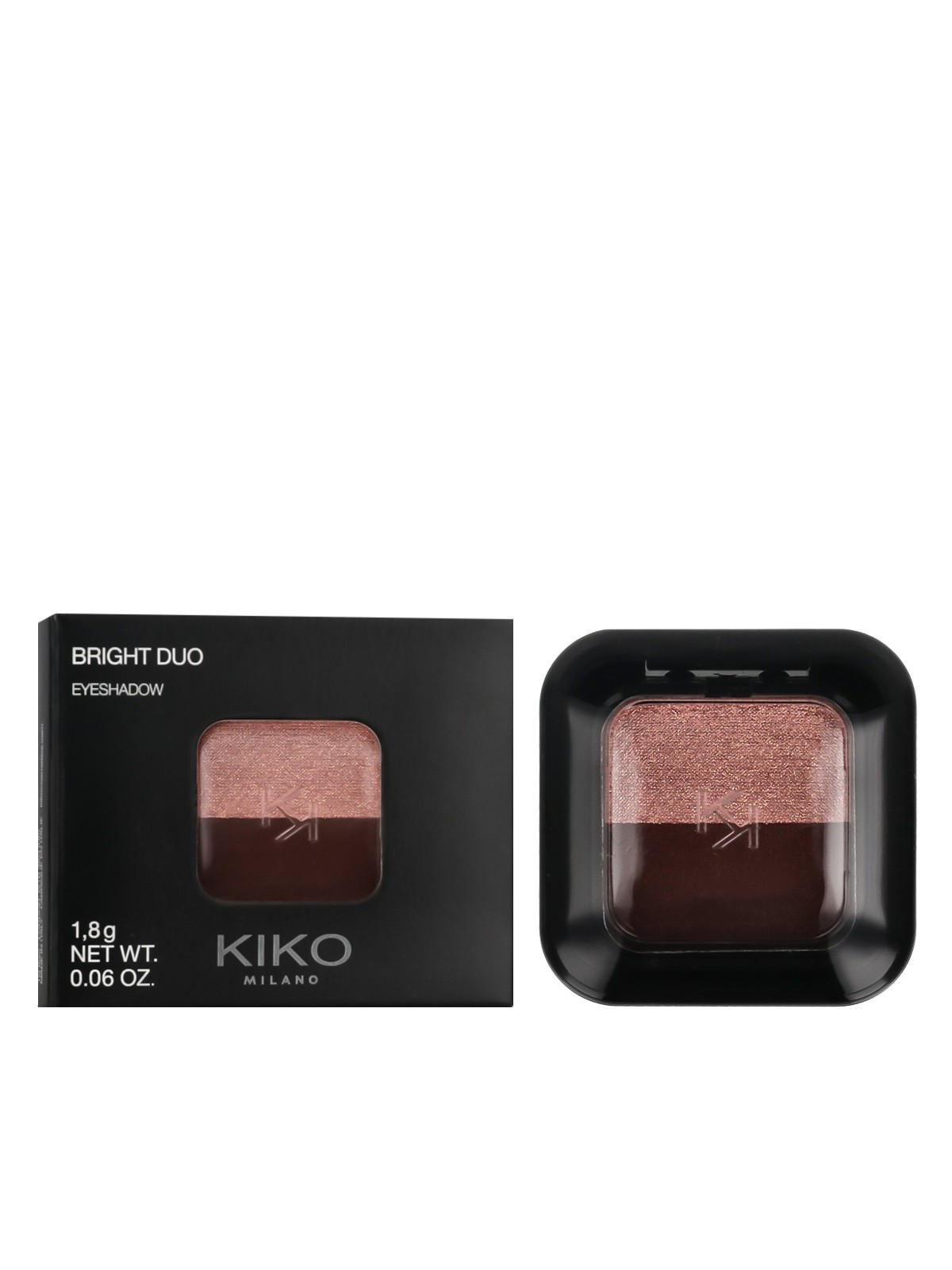 KIKO MILANO Bright Duo ombretto (12 Coral/Dark Brick) 1,8 g