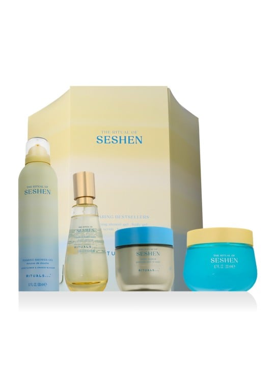 Rituals Seshen Set Body Gel 200ml Foaming Shower Gel 200ml Body Scrub 150gr Hair & Body Mist 100ml 75ml