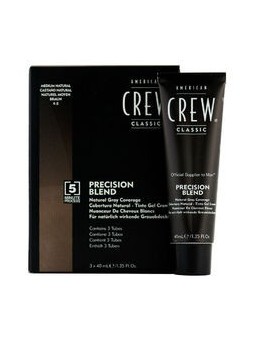 American Crew mix di precisione Naturalgray copertura - capelli tonificanti mousse forgray capelli 3 x 40ml uomo Medium Ash 5-6