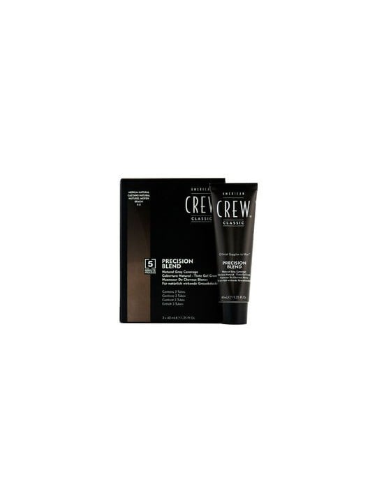 American Crew mix di precisione Naturalgray copertura - capelli tonificanti mousse forgray capelli 3 x 40ml uomo Medium Ash 5-6