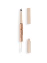 Makeup Revolution Fluffy duo - matita na sopracciglia donna Dark Brown