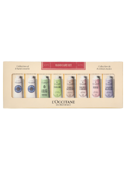 L'Occitane Hand Care Set 8x30ml - Hand Cream - 2x Karite Rose Fleurs De Cerisier Lavande Blanche Néroli Orchidee Amande Sublime