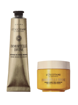 L'Occitane Immortelle Divine Body Routine Kit Body Balm75ml Hand-in-Cream 75ml 75ml
