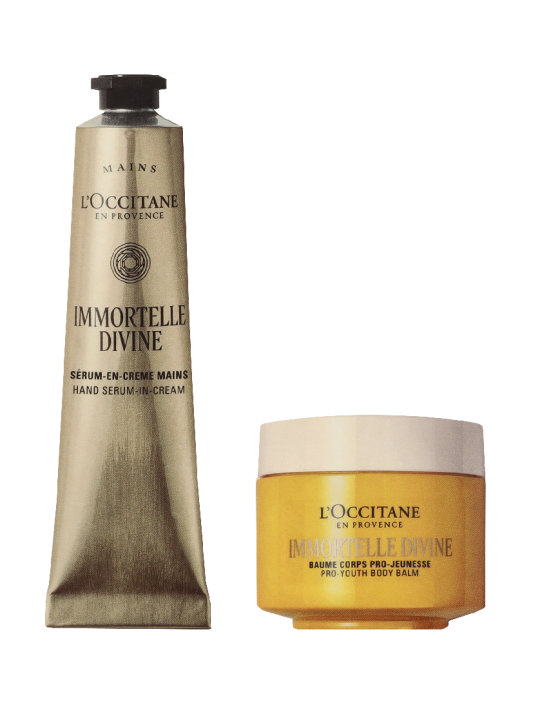 L'Occitane Immortelle Divine Body Routine Kit Body Balm75ml Hand-in-Cream 75ml 75ml