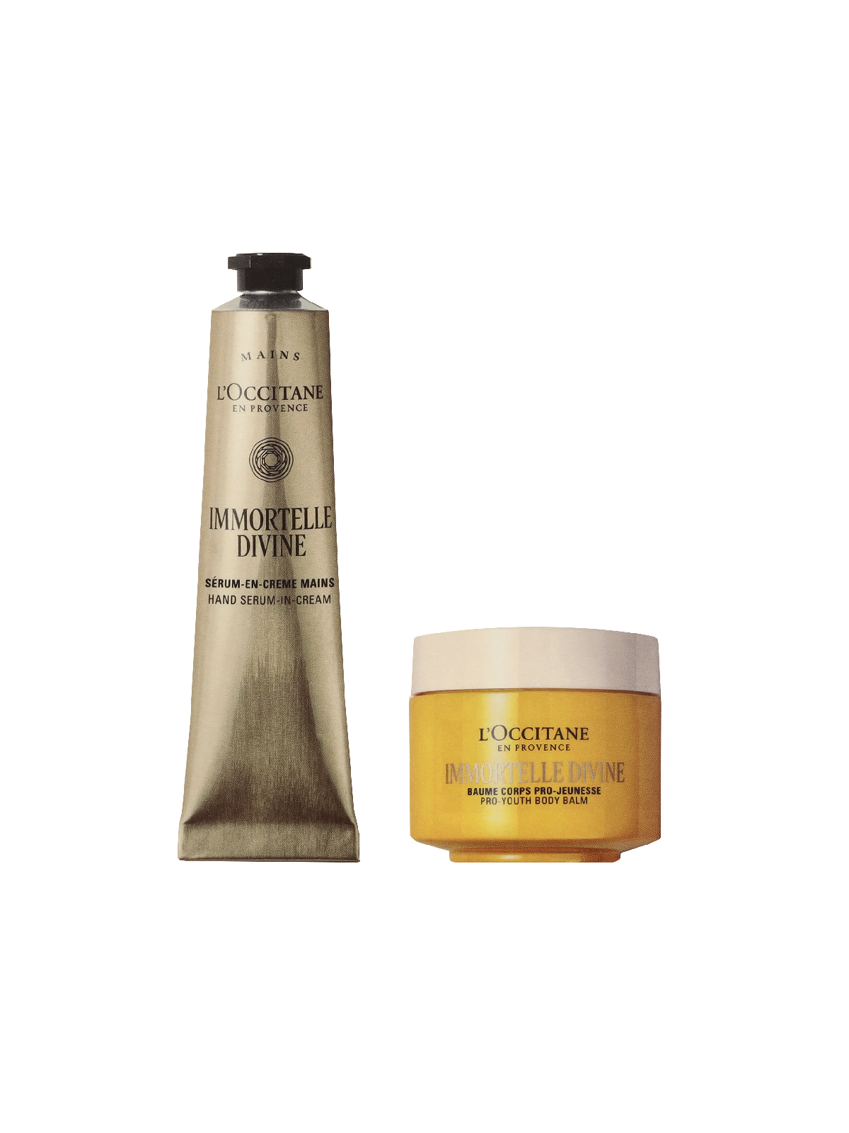 L'Occitane Immortelle Divine Body Routine Kit Body Balm75ml Hand-in-Cream 75ml 75ml