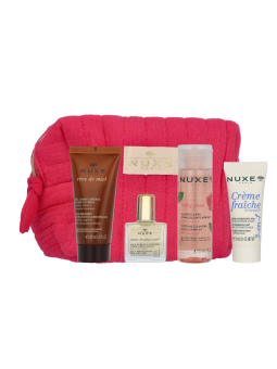 Nuxe My Travel Essentials Kit Very Rose Micellar Water 50ml Cream 15ml Oil 10ml Cleansing Gel 30ml 45g