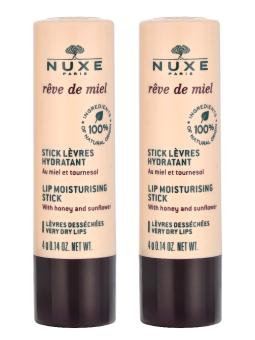 Nuxe Reve De Miel Lip Moisturizing Stick Duo Set 2x4gr 100ml
