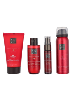 Rituals Ayurveda Small Giftset Shower Oil 75ml Foaming Shower Gel 50ml Hair & Body Mist 20ml Body Cream 70ml 200ml