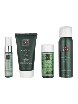 Rituals Jing Small Giftset Foaming Shower Gel 50ml Night Pillow & Body Mist 20ml Massage Oil 50ml Body Cream 70ml 190ml